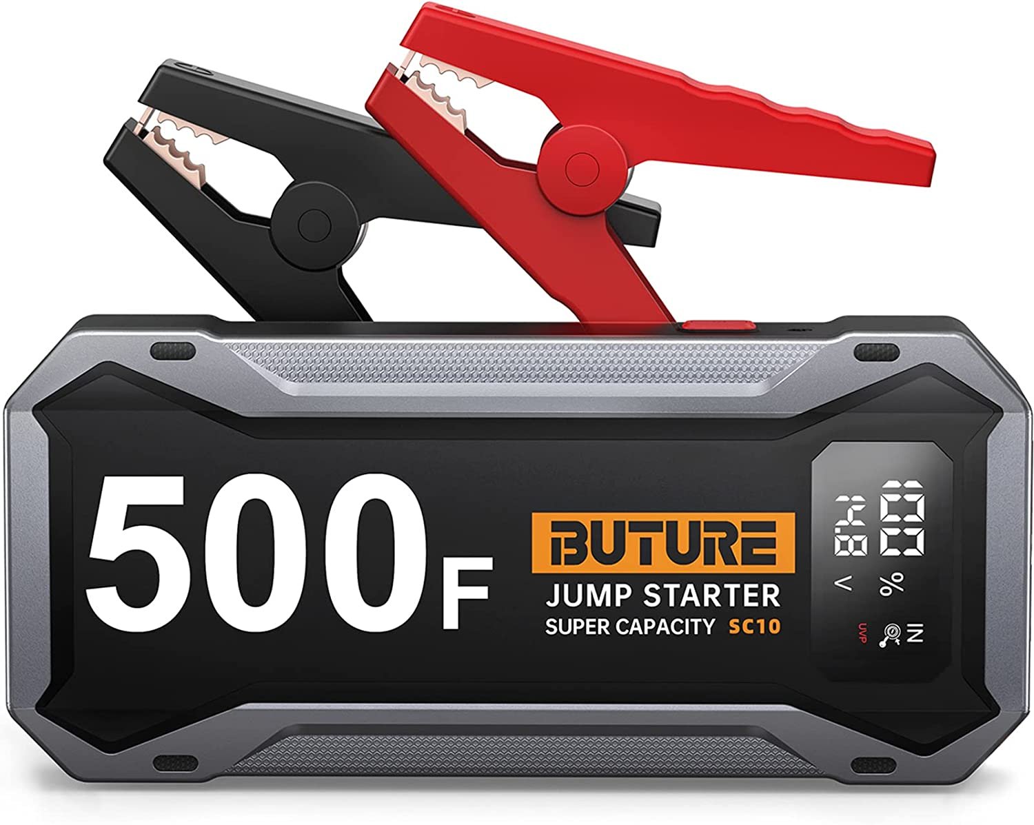 BUTURE Super Capacitor Jump Starter, 3000A BatteryFree Car Battery Jump Starter Booster Pack