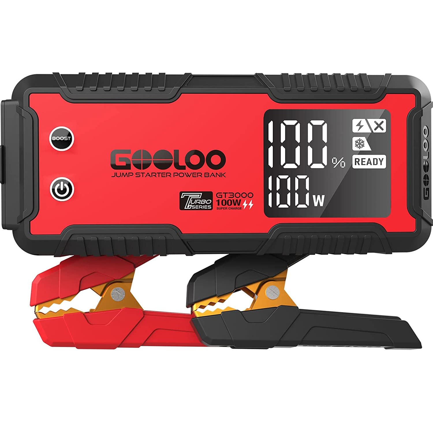 GOOLOO GT3000 Jump Starter 3000A 100W 2-Way Fast Charging