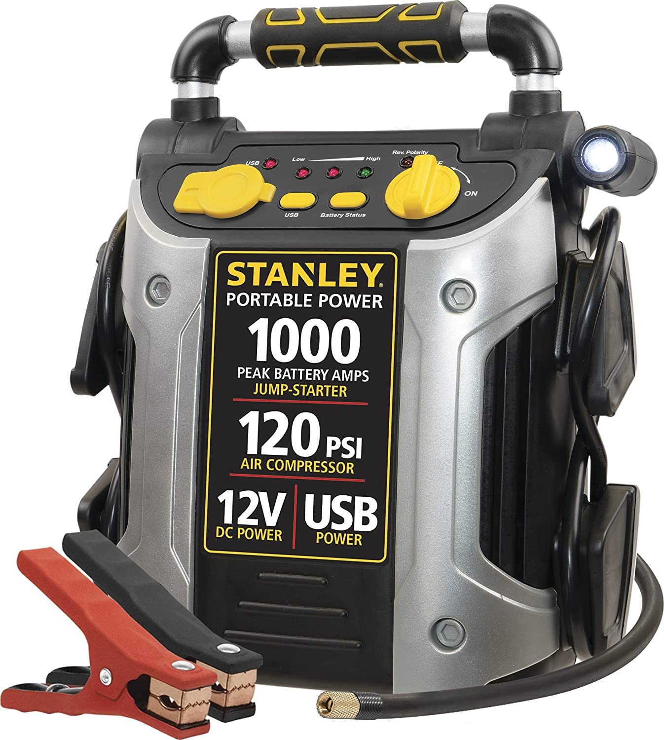 STANLEY J5C09 Portable Power Station Jump Starter, 1000 Peak Amp Battery Booster