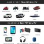 JumpSmart Portable Car Jump Starter Powerful 37000 mWh Lithium Battery 400A Peak 12V