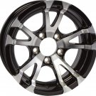 Aluminum Boat Camper Trailer Rim Wheel 5 Lug 14 in. Avalanche V-Spoke/Black