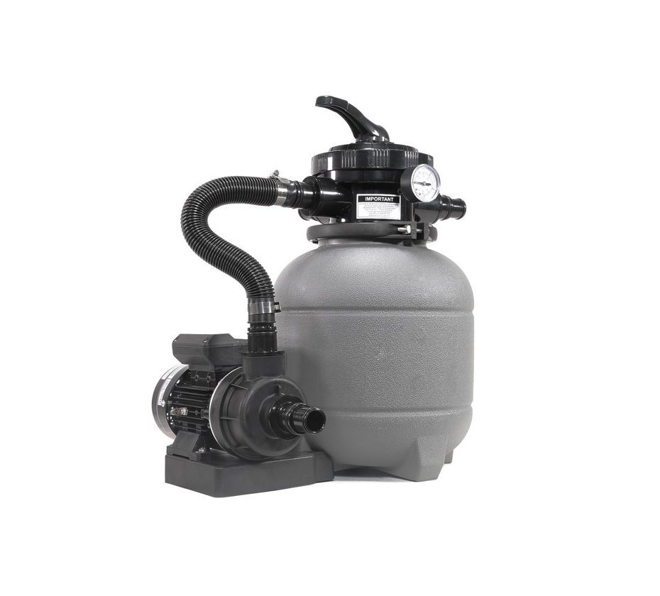 XtremepowerUS 12" Sand Filter Above-Ground Pool Pump Swimming Pool with Stand