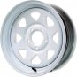 2-Pack eCustomrim Trailer Wheel Rim 15X5 5-4.5 White Spoke 1870 Lb.