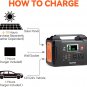 Tomshine FlashFish 200W Portable Power Station FlashFish 40800mAh Solar Generator