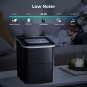 AGLUCKY Countertop Ice Maker Machine, Portable Ice Makers Countertop (Black)