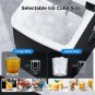 AGLUCKY Countertop Ice Maker Machine, Portable Ice Makers Countertop (Black)