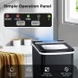 AGLUCKY Countertop Ice Maker Machine, Portable Ice Makers Countertop (Black)