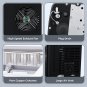 AGLUCKY Countertop Ice Maker Machine, Portable Ice Makers Countertop (Black)
