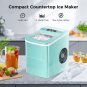 AGLUCKY Ice Makers Countertop, 9 Cubes in 6 Mins, 26Lbs/24Hrs, Portable Countertop Ice Machine