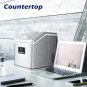EUHOMY Ice Maker Machine Countertop, 40Lbs/24H Portable Compact Ice Cube Maker