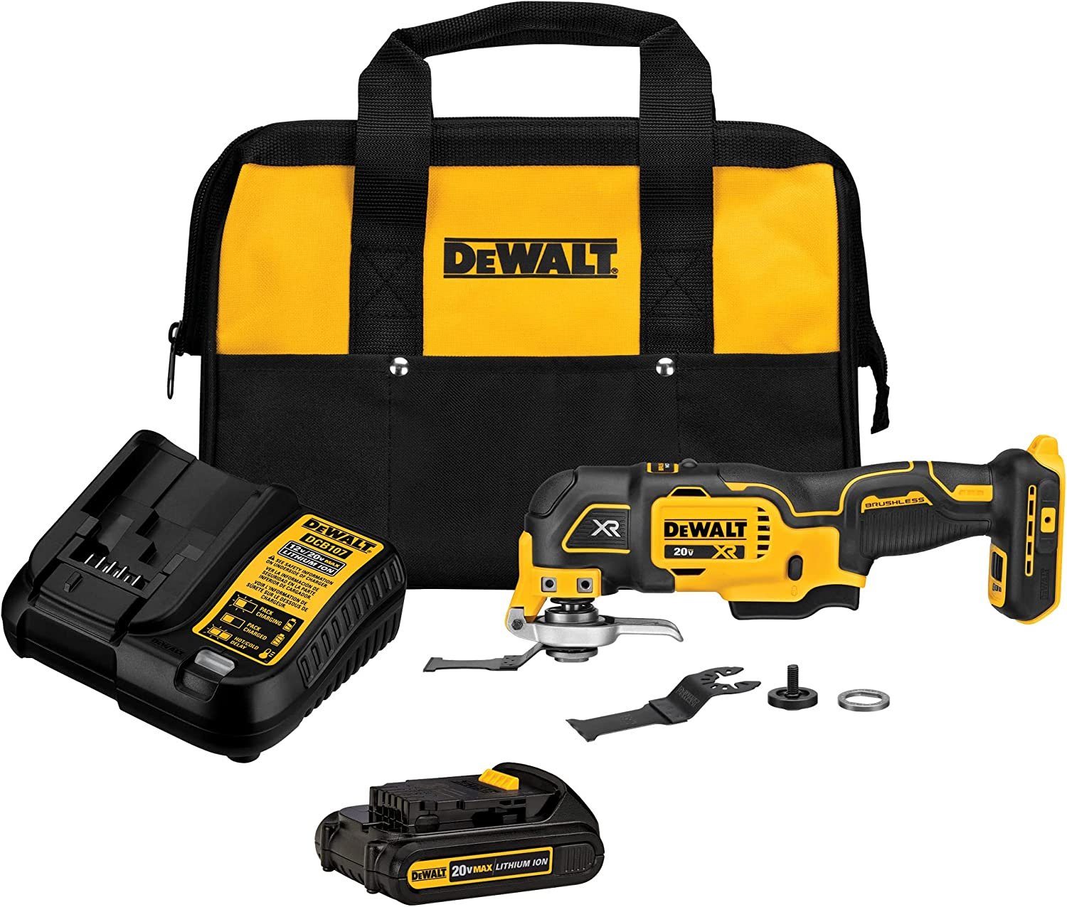 DEWALT 20V MAX XR Oscillating Tool Kit 3-Speed, DCS356C1