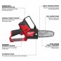 Milwaukee M12 FUEL HATCHET 6" Pruning Saw Bare Tool, 2527-20