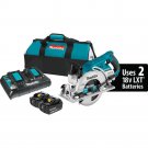 Makita X2 LXT 18V Rear Handle 7-1/4" Circular Saw Kit, XSR01PT