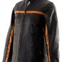 HAWG HIDES BLACK LEATHER LADIES BIKER RACING JACKET - 2X
