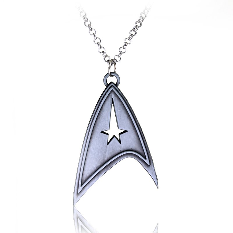 Star Trek Necklace Grey Silver