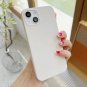 10pcs Luxury Pure White Color Smart Phone Cover For iPhone 14 Plus Pro Max