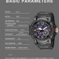 Sports Dual Display Watch For Men LED Digital Quartz Waterproof Watches Stopwatc