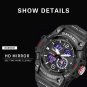 Sports Dual Display Watch For Men LED Digital Quartz Waterproof Watches Stopwatc