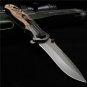 folding pocket knife tactical outdoor camping hunting survival stainless steel