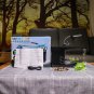 Fish Tank Mini Aquarium Self Cleaning with LED Light LCD Display Screen Home Dec