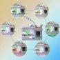 Fish Tank Mini Aquarium Self Cleaning with LED Light LCD Display Screen Home Dec
