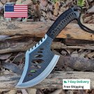 Tactical Throwing Hatchet Axe Fixed Blade Survival Knife Camping Shock Reduction