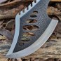 Tactical Throwing Hatchet Axe Fixed Blade Survival Knife Camping Shock Reduction