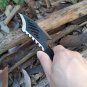 Tactical Throwing Hatchet Axe Fixed Blade Survival Knife Camping Shock Reduction