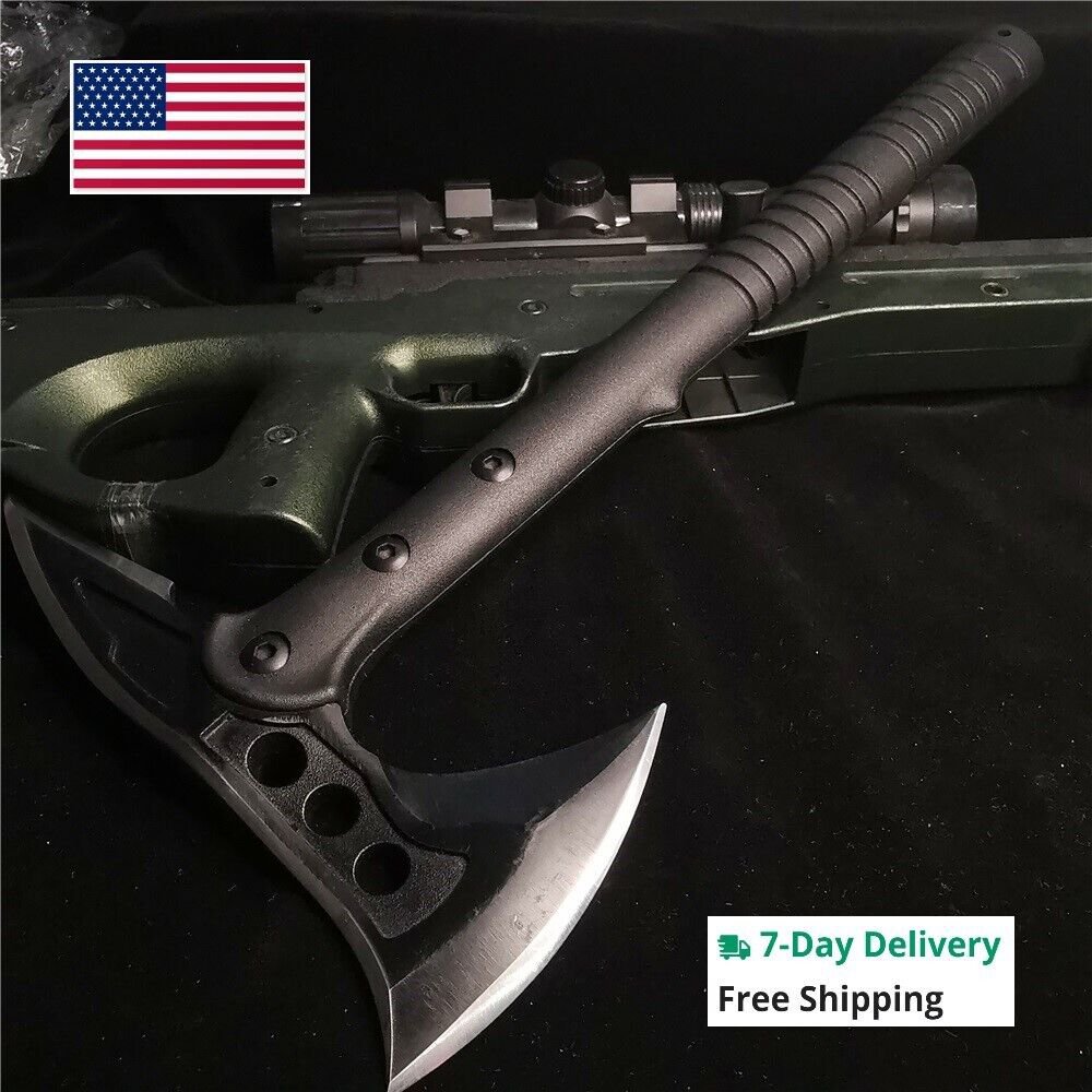 Tactical Throwing Hatchet Axe Fixed Blade Survival Knife Camping