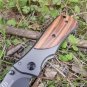 Folding Knives Tactical outdoor Blade Steel Wood Handle Knifes Hunting Camping