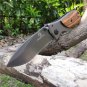 Folding Knives Tactical outdoor Blade Steel Wood Handle Knifes Hunting Camping