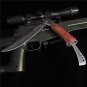 Folding Blade Knife Steel Wood Handle Folding Survival Outdoor Hunt Pocket Util