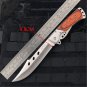 Folding Blade Knife Steel Wood Handle Folding Survival Outdoor Hunt Pocket Util