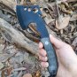 Tactical Throwing Hatchet Axe Fixed Blade Survival Knife Camping wood handle