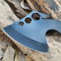 Tactical Throwing Hatchet Axe Fixed Blade Survival Knife Camping wood handle