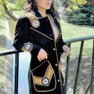 Women Black Suede Western Style Leather Jacket With Fringe