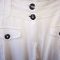 PINKO SUNDAY MORNING Cream Crop Pant Short M Gwen Style