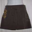 PINKO SUNDAY MORNING Beaded Drawstring Mini Skirt S $150