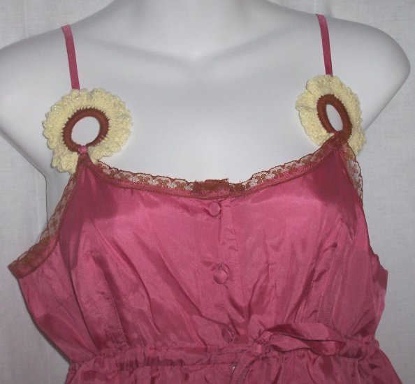 $233 Anthropologie MANOUSH Pink Silk Gite Top M