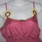 $233 Anthropologie MANOUSH Pink Silk Gite Top M