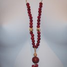 Brazilian Wood Bead Boho Hand Crafted Necklace