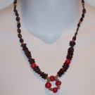 Brazilian Wood Bead Seed Boho Hand Crafted Choker Necklace