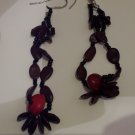 Brazilian Wood Bead Seed Boho Hand Crafted Earrings