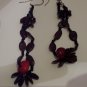 Brazilian Wood Bead Seed Boho Hand Crafted Earrings