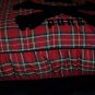 NEW Large Dog Pet Bed- Tartan Plaid Skull Bones Punk Fabric
