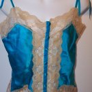 ANNA SUI Silk Lace Turquoise Top Camisole Anthropologie