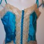 ANNA SUI Silk Lace Turquoise Top Camisole Anthropologie