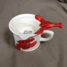 Vintage 2 Part Lobster Butter Melter Arrow Ceramic Made in Japan