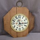 Vintage Clock Seth Thomas MCM Mid-Century Pinecrest Hexagon Wood Working 2378