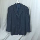 Jos A Bank Navy 100% Wool 3 Button Suit Jacket Blazer Sport Coat 43R